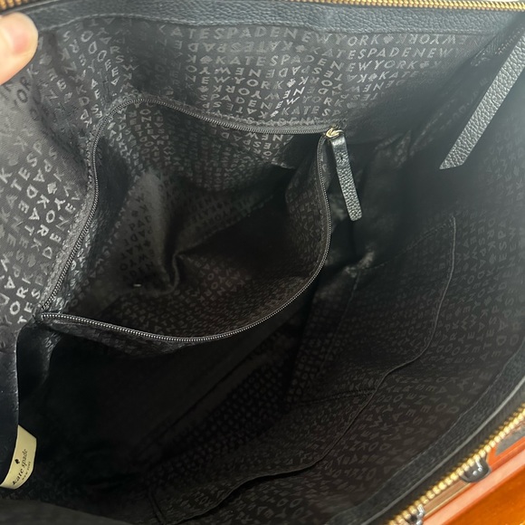 KATE SPADE | black pebble leather tote GUC! RETIRED! - Picture 10 of 11